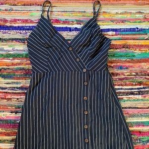 LA Hearts navy blue stripped dress